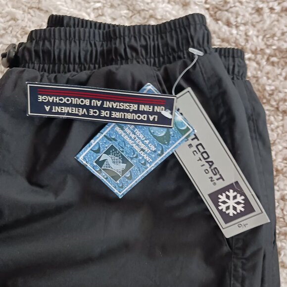 NWT Unisex West Coast Connection Cargo Snow Pants Lined Black Size Large - Picture 2 of 11
